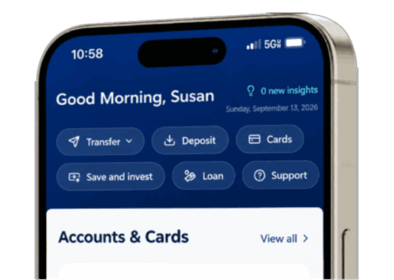 Sky Valley Pillar Bank mobile app